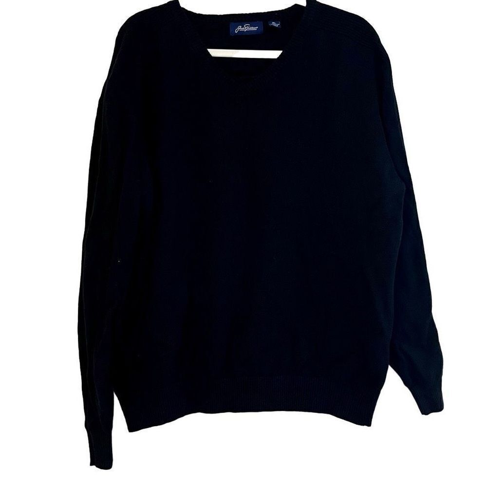 Jack Spicklause Black V-neck Long Sleeve Sweater